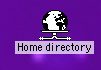A Macintosh network drive icon from MacOS 8.5 on