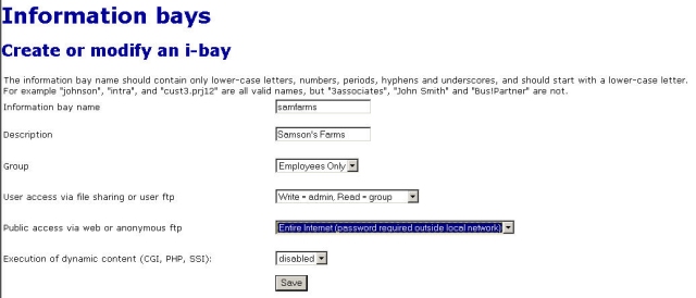 Creating the Samson's Farms i-bay